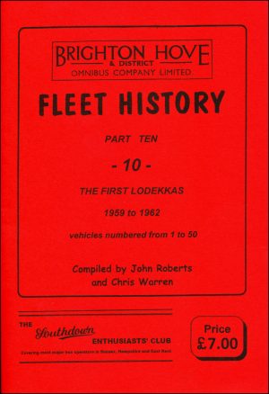 Brighton Hove & District Fleet History part 10 front cover