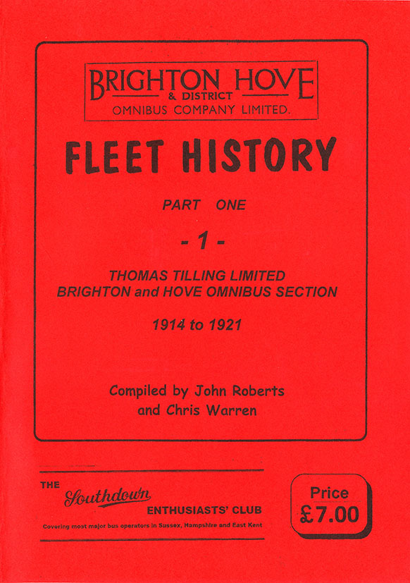 Brighton, Hove & District Fleet History part 1