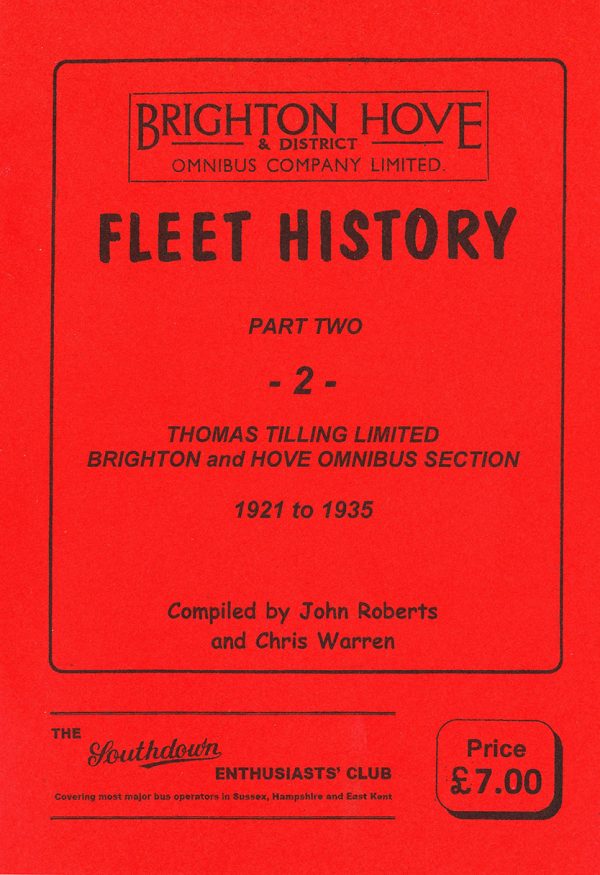 Brighton Hove & District Fleet History part 2 front cover