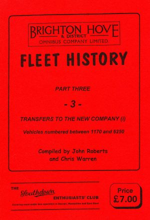 Brighton Hove & District Fleet History part 3 front cover