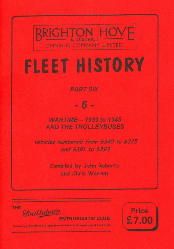 Brighton Hove & District Fleet History part 6 front cover