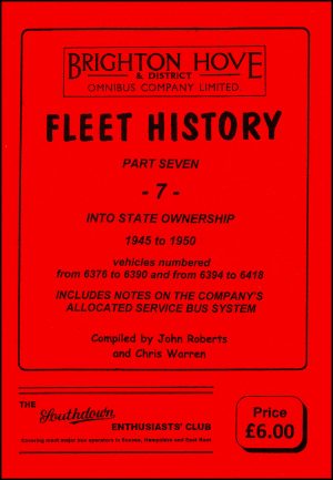 Brighton Hove & District Fleet History part 7 front cover