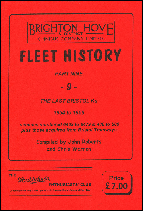 Brighton Hove & District Fleet History part 9 front cover