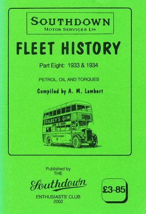 Southdown Fleet History part 8 front cover