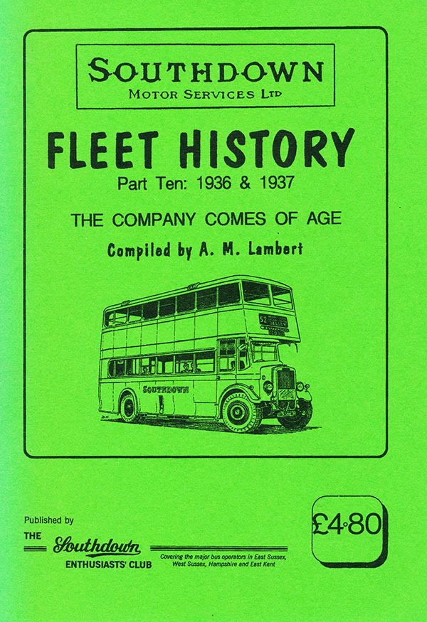 Southdown Fleet History part 10 front cover